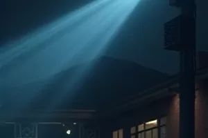 《静音候场》卡片封面：候场区里关闭的监听耳机